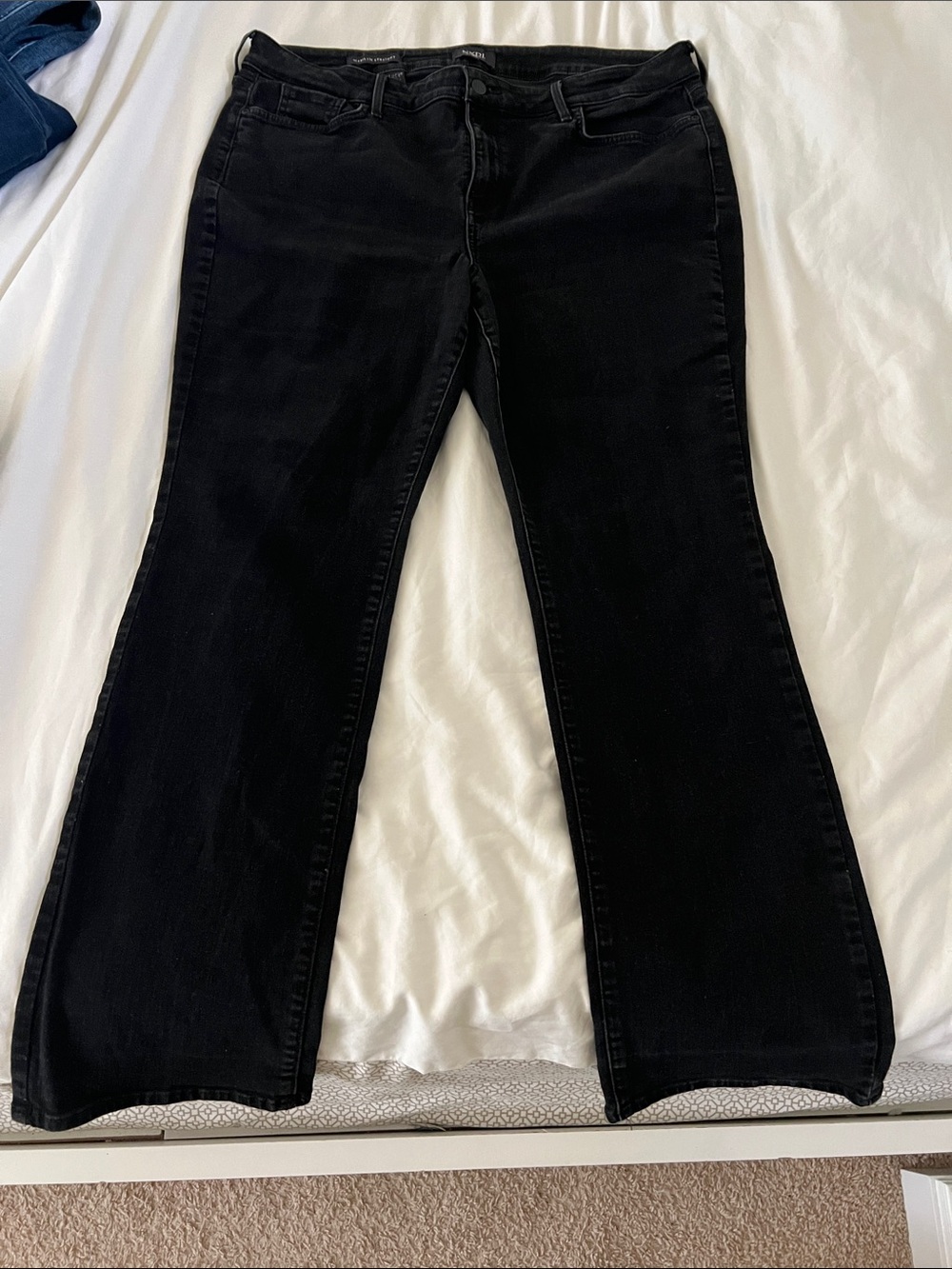 NYDJ Black Flared Jeans - Sleek High-Rise Wide Leg